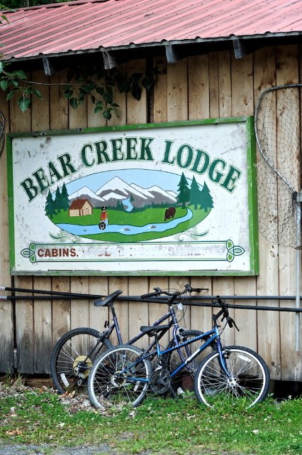 Bearcreek biker parking.
