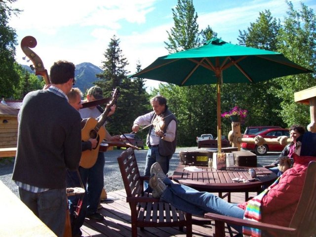 Jammin' on the deck